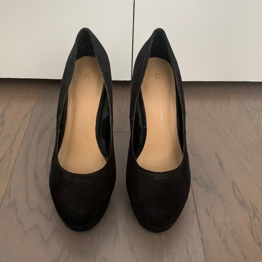 Black Suede Heels LC Lauren Conrad